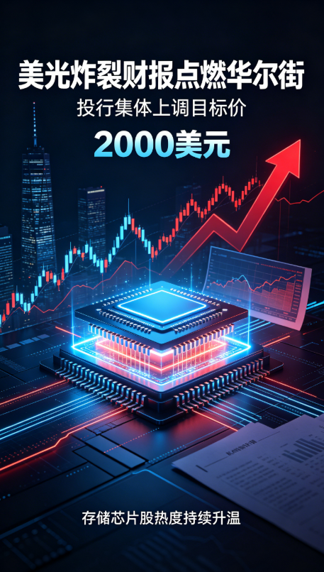 美光财报点燃AI存储重估