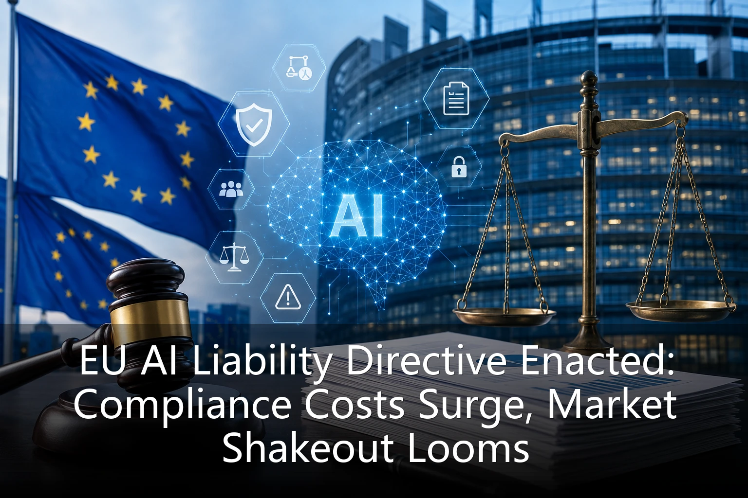 EU AI Liability Directive Enacted: Compliance Costs Surge, Market Shakeout Looms
