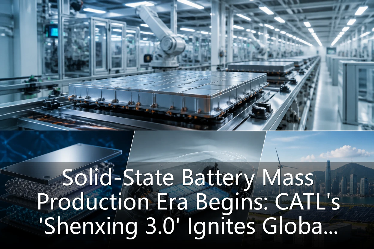 Solid-State Battery Mass Production Era Begins: CATL's 'Shenxing 3.0' Ignites Global Battery Tech Revolution, Hong Kong New Energy Chain Faces Revaluation