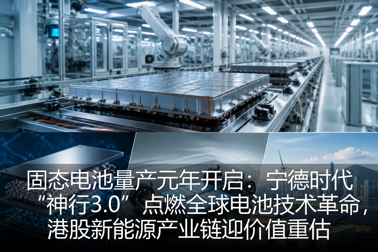固态电池量产元年开启：宁德时代“神行3.0”点燃全球电池技术革命，港股新能源产业链迎价值重估